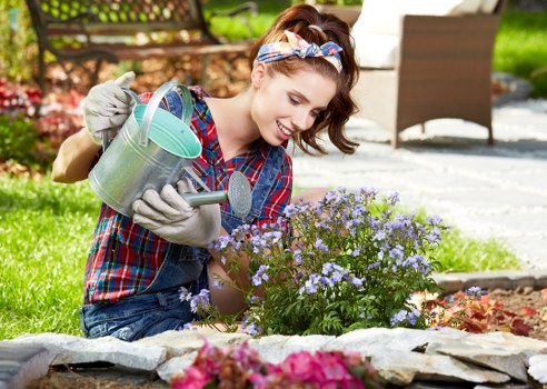 Well-kept residential lawn in Seven Kings with fresh growth